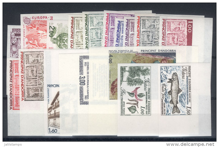 Yv.310a/326a, Complete Year 1983 IMPERFORATE, Very Topical, Superb, Catalog Value Euros 356. - Unused Stamps