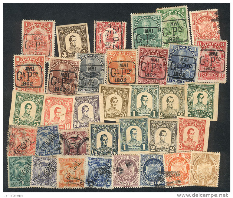 Lot Of Old Stamps, They Could Be Forgeries, Interesting Lot. - Amerika (Varia)