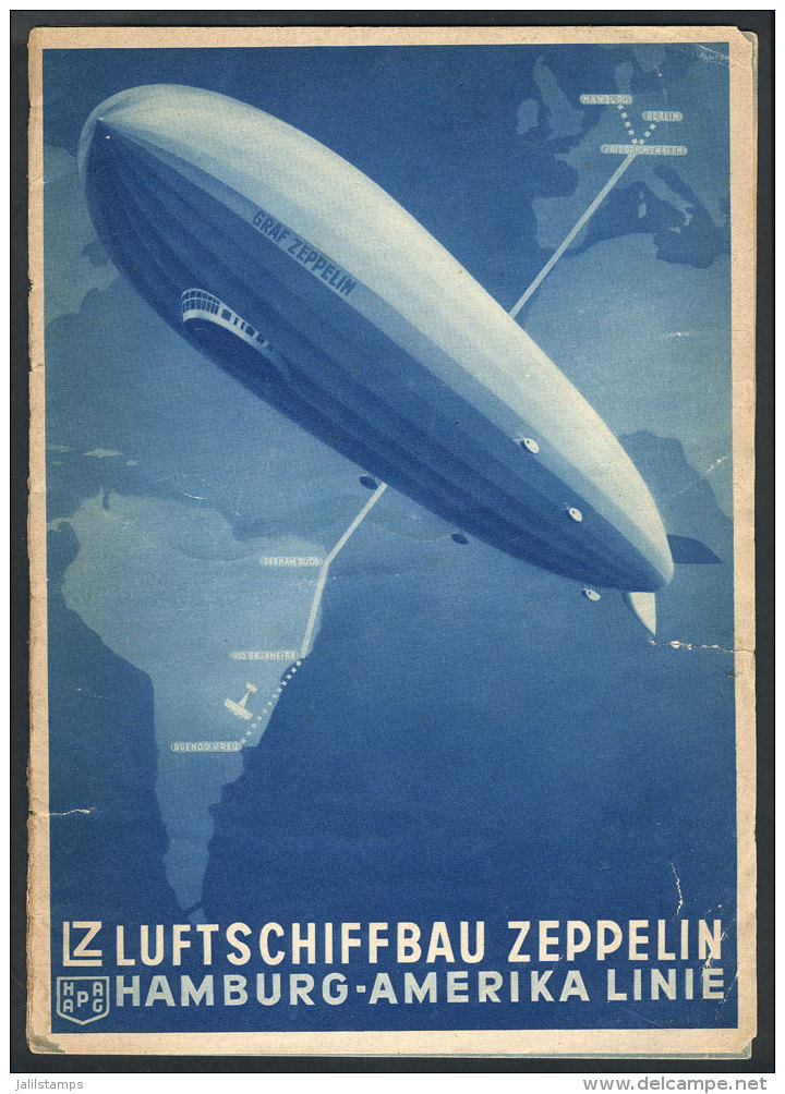 ZEPPELIN: Original Brochure (circa 1930) Of 16 Pages, With Minor Defects But Very Attractive And Interesting! - Wereld