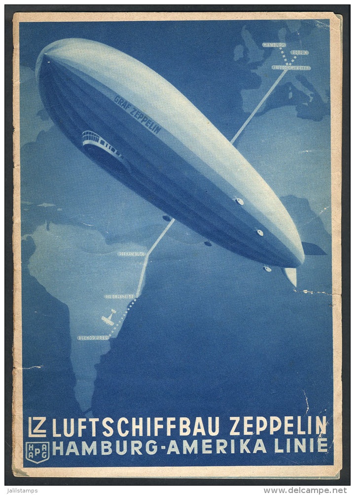 ZEPPELIN: Original Brochure (circa 1930) Of 16 Pages, With Minor Defects But Very Attractive And Interesting! - Monde