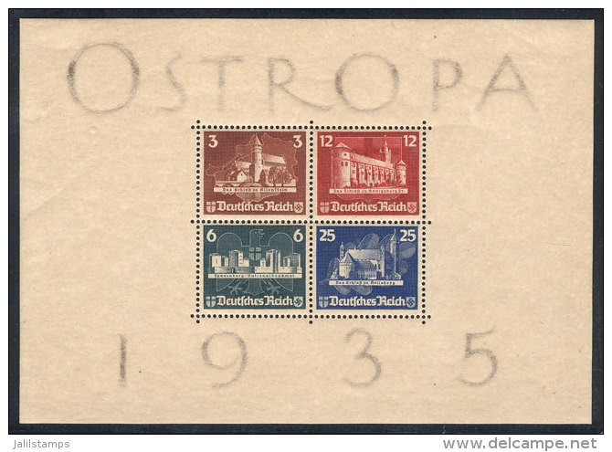 Sc.B68, 1935 OSTROPA, Mint ORIGINAL GUM (rare, Normally Found Without Gum), Light Hinge Marks, Fine Quality,... - Other & Unclassified
