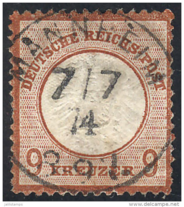 Sc.25, 1872 9Kr. Large Shield, Used, Good Example, Catalog Value US$375 - Sonstige & Ohne Zuordnung