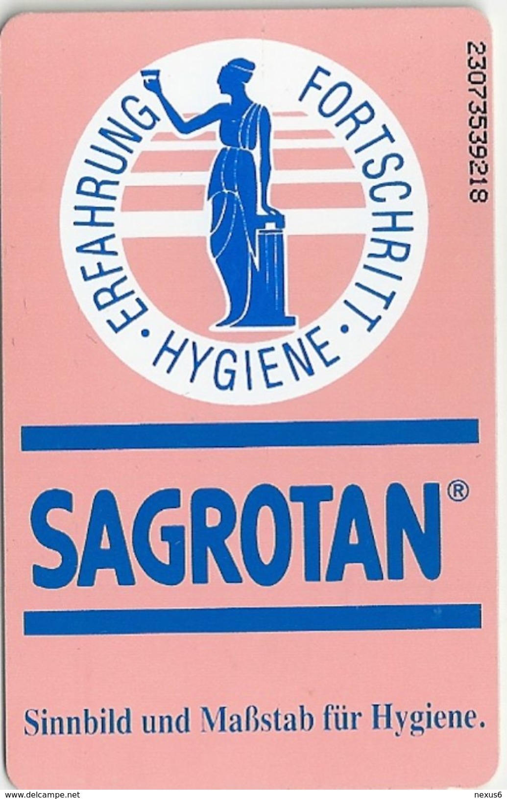 Germany - Sagrotan Hygiene - K 0839 - 07.93, 6DM, 2.000ex, Used - K-Serie : Serie Clienti