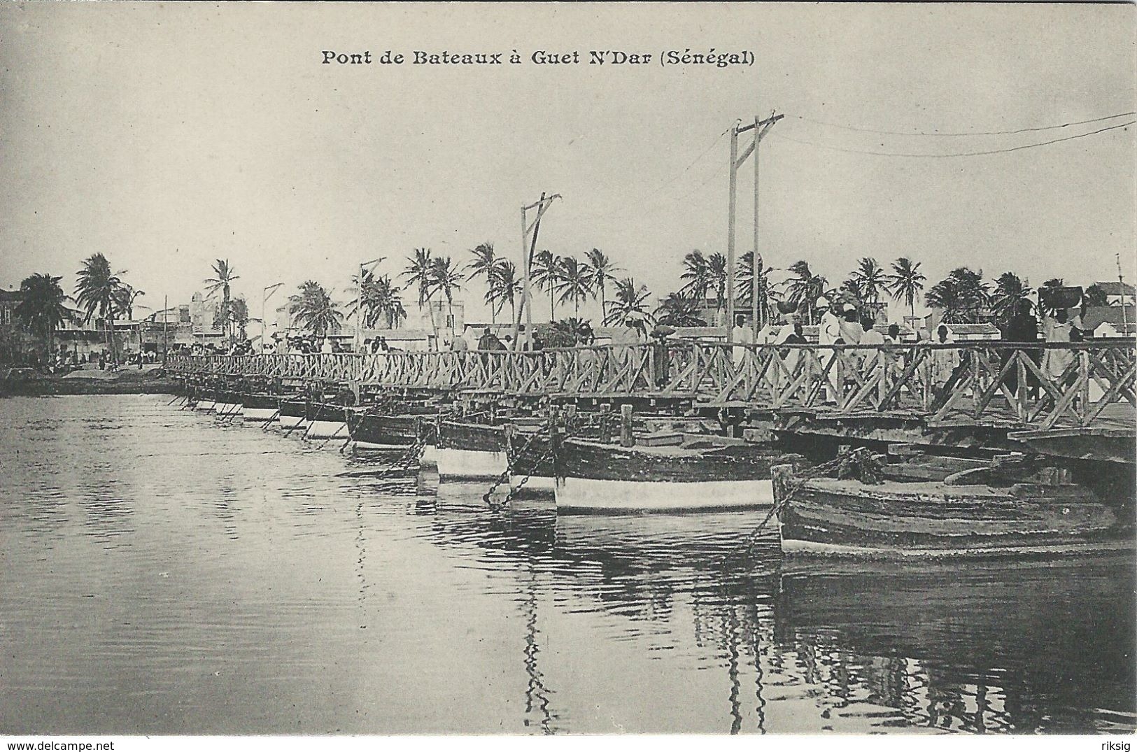 Senegal.  Pont De Bateaux A Guet N'Dar  (Senegal).    S-3575 - Senegal