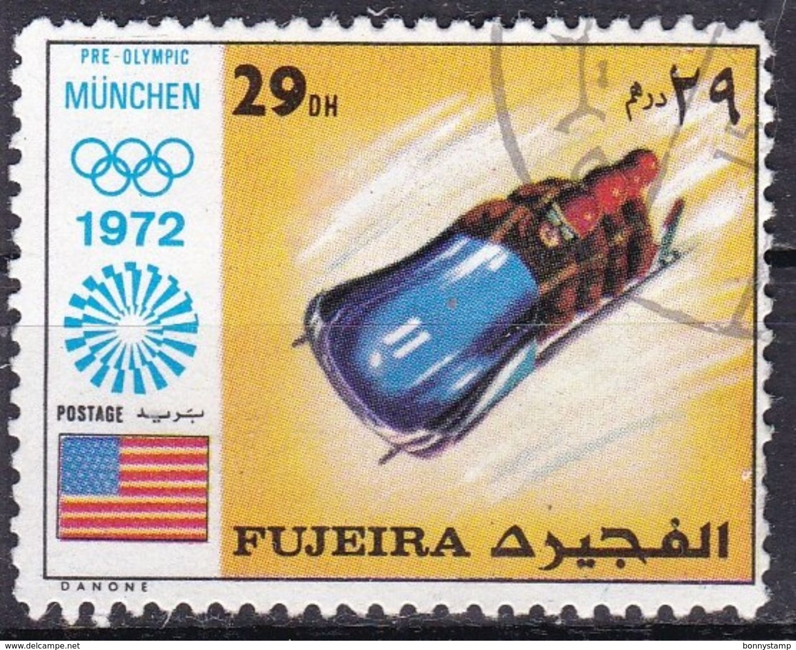 Fujeira, 1972 - Pre Olimpic Monaco - Usato° - Fujeira