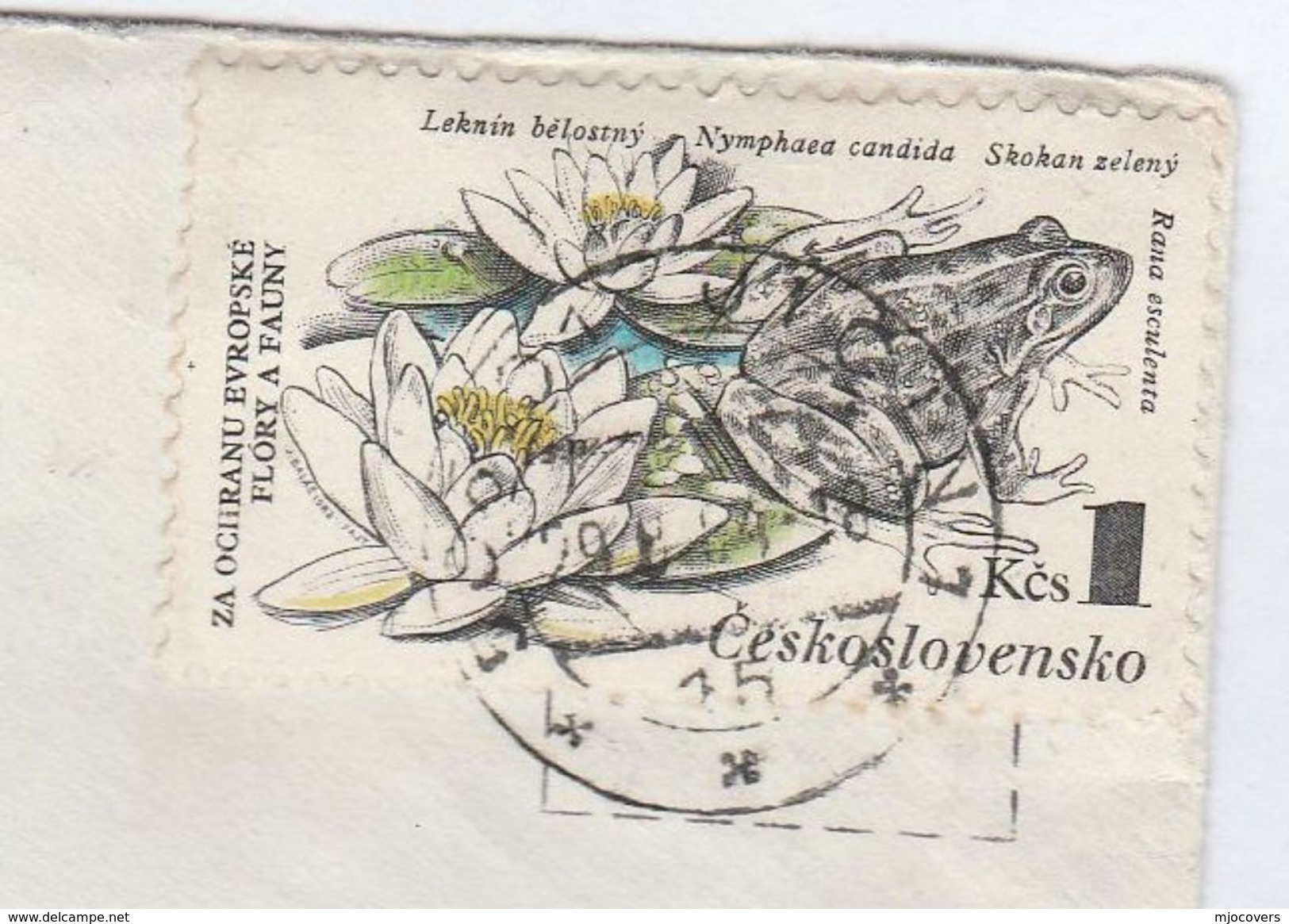 CZECHOSLOVAKIA COVER  Stamps FROG - Covers & Documents