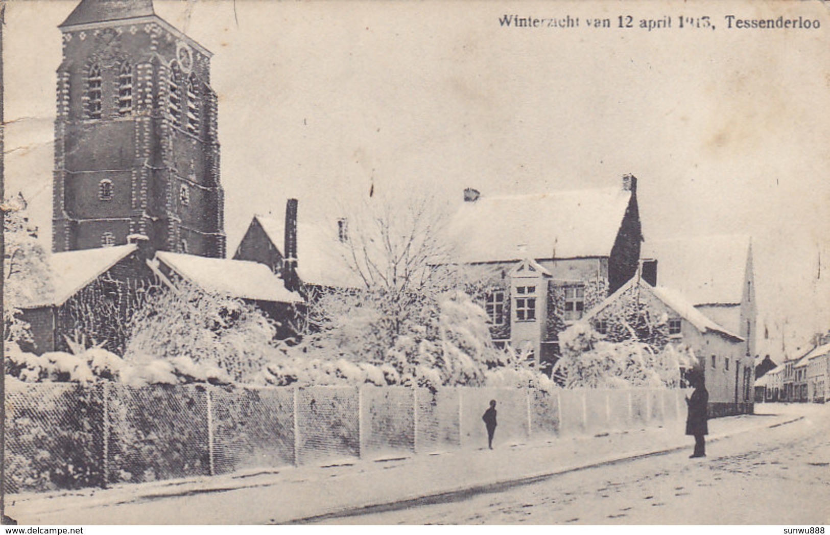 Tessenderloo - Tessenderlo - Winterzicht Van 12 April 1913 (Uit. Jos. Verachtert-Feyen, 1913) - Tessenderlo