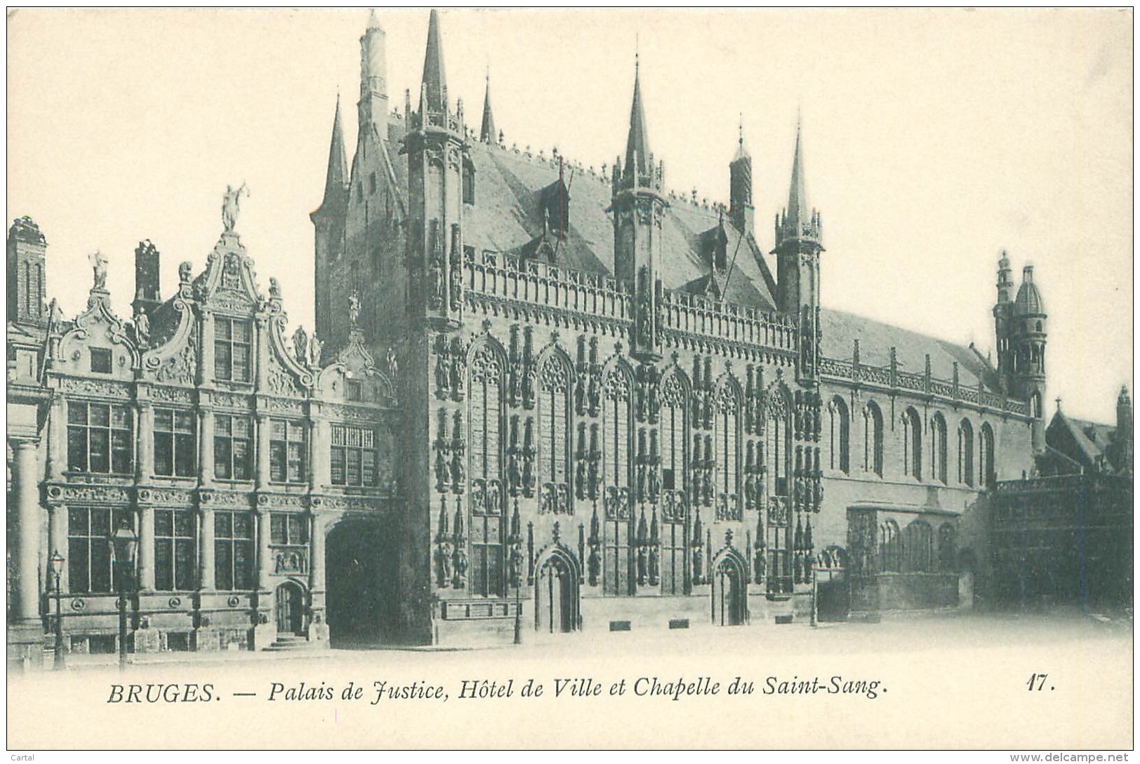 BRUGES - Palais De Justice, Hôtel De Ville Et Chapelle Du Saint-Sang. - Brugge