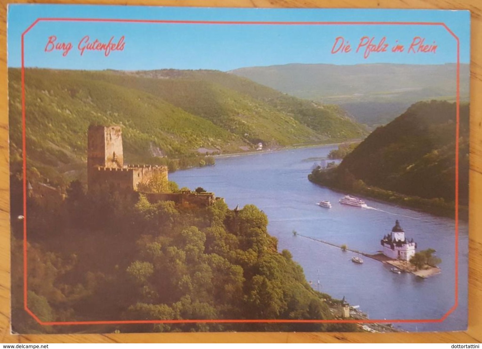 KAUB AM RHEIN - Rheinland-Pfalz - Burg Gutenfels Und Burg Pfalz Im Rhein - Chateau De Pfalz - Kaub