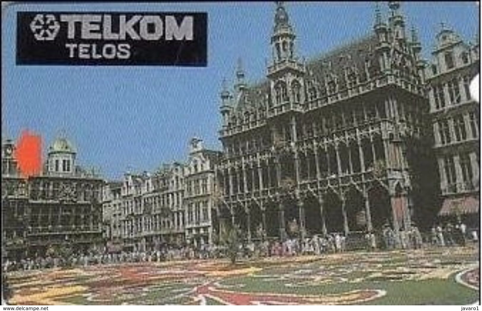 POLAND : Alcatel Krakow Issue 60U With TELKOM TELOS Sticker Black City Hall Brussels - Pologne