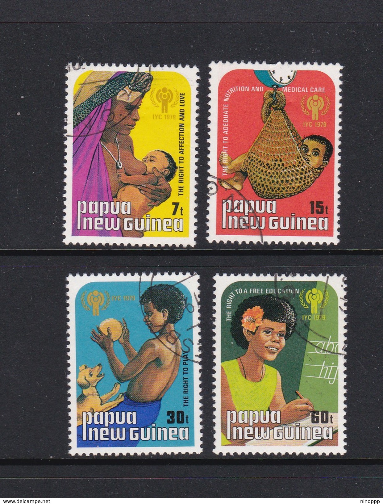 Papua New Guinea SG 376-379 1979 Intrnational Year Of The Child Used Set - Papouasie-Nouvelle-Guinée