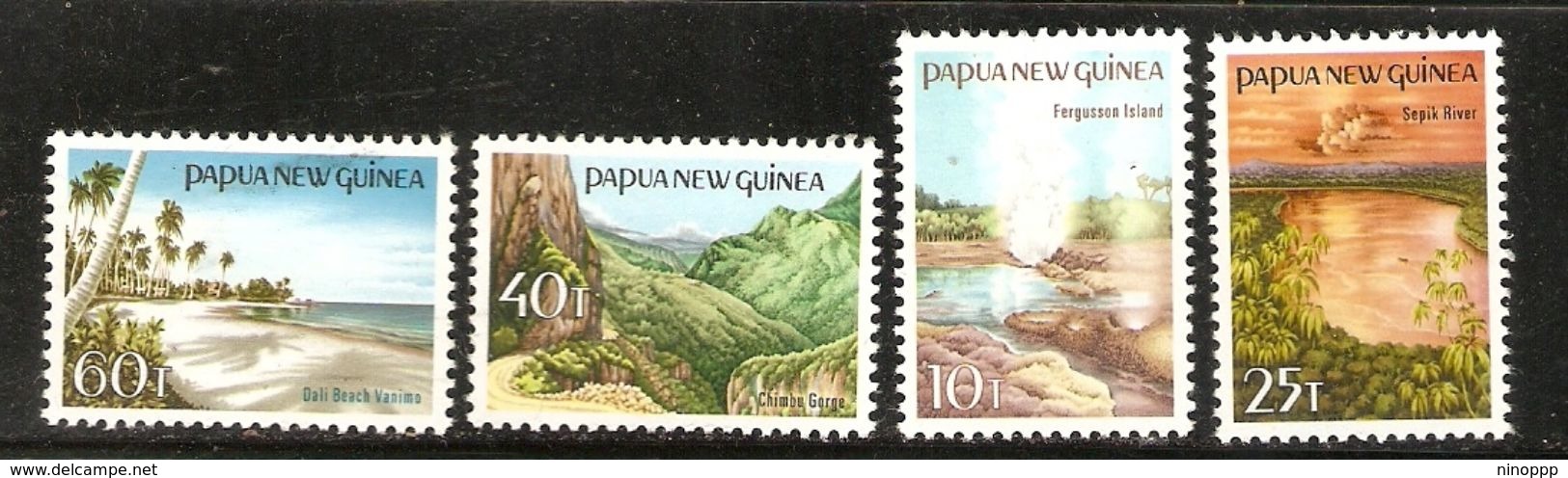 Papua New Guinea SG 491-494 1985 Scenic Views MNH - Papouasie-Nouvelle-Guinée