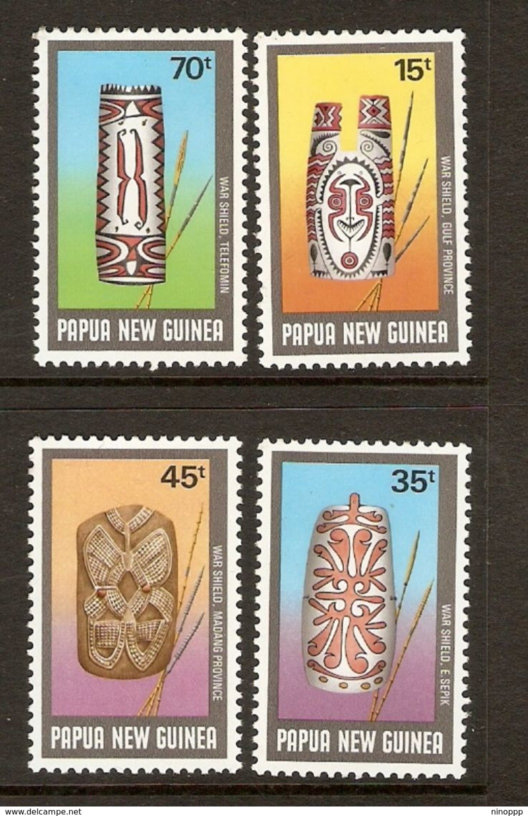 Papua New Guinea SG 558-561 1987 Shields - Papua New Guinea