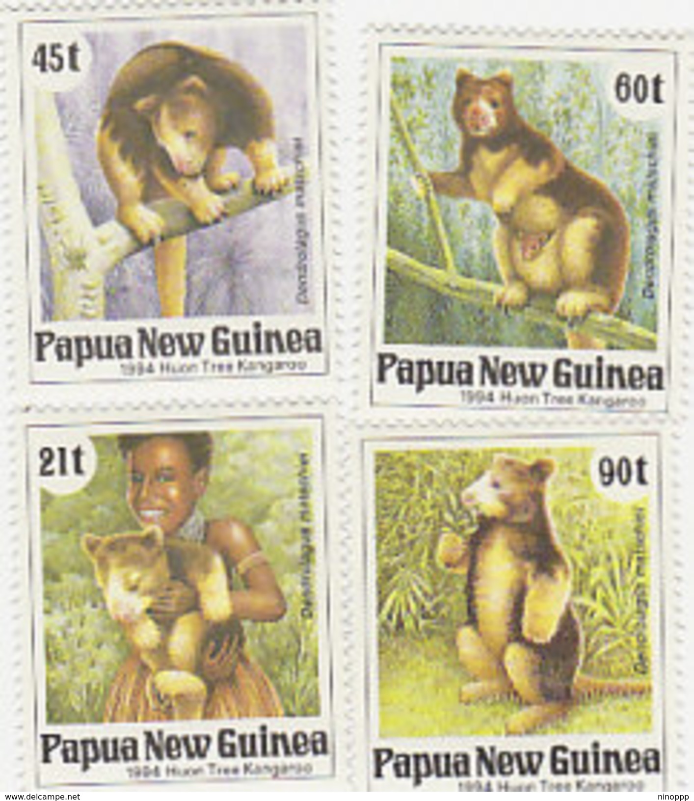 Papua New Guinea SG 700-703 1994 Huon Tree Kangaroo MNH - Papouasie-Nouvelle-Guinée