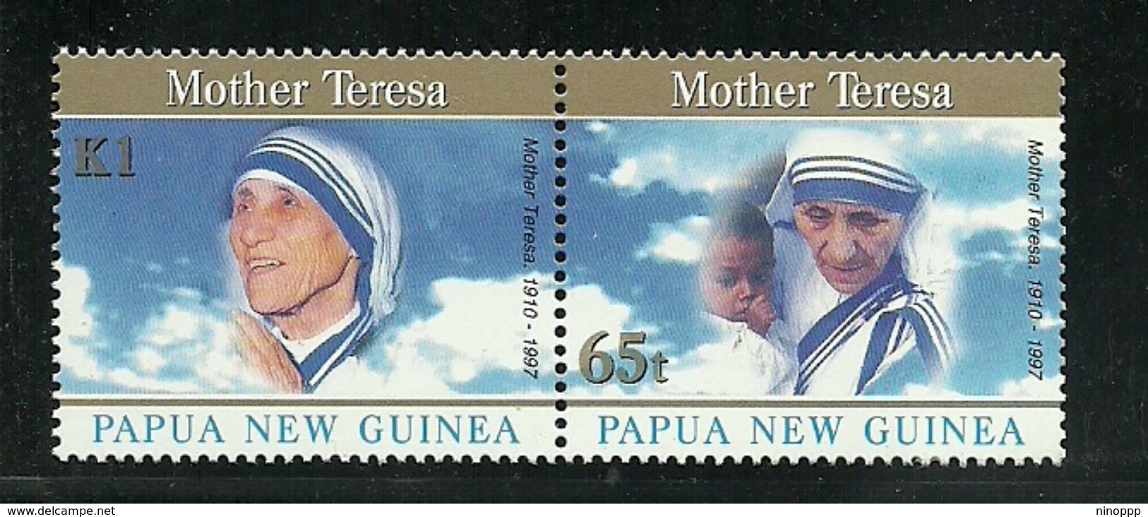 Papua New Guinea SG 830-831 1998 Mother Teresa MNH - Papoea-Nieuw-Guinea