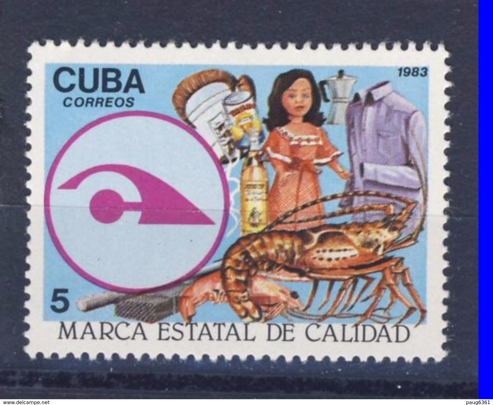 CUBA 1983 LABEL DE QUALITE  YVERT N°2458   NEUF MNH** - Nuevos