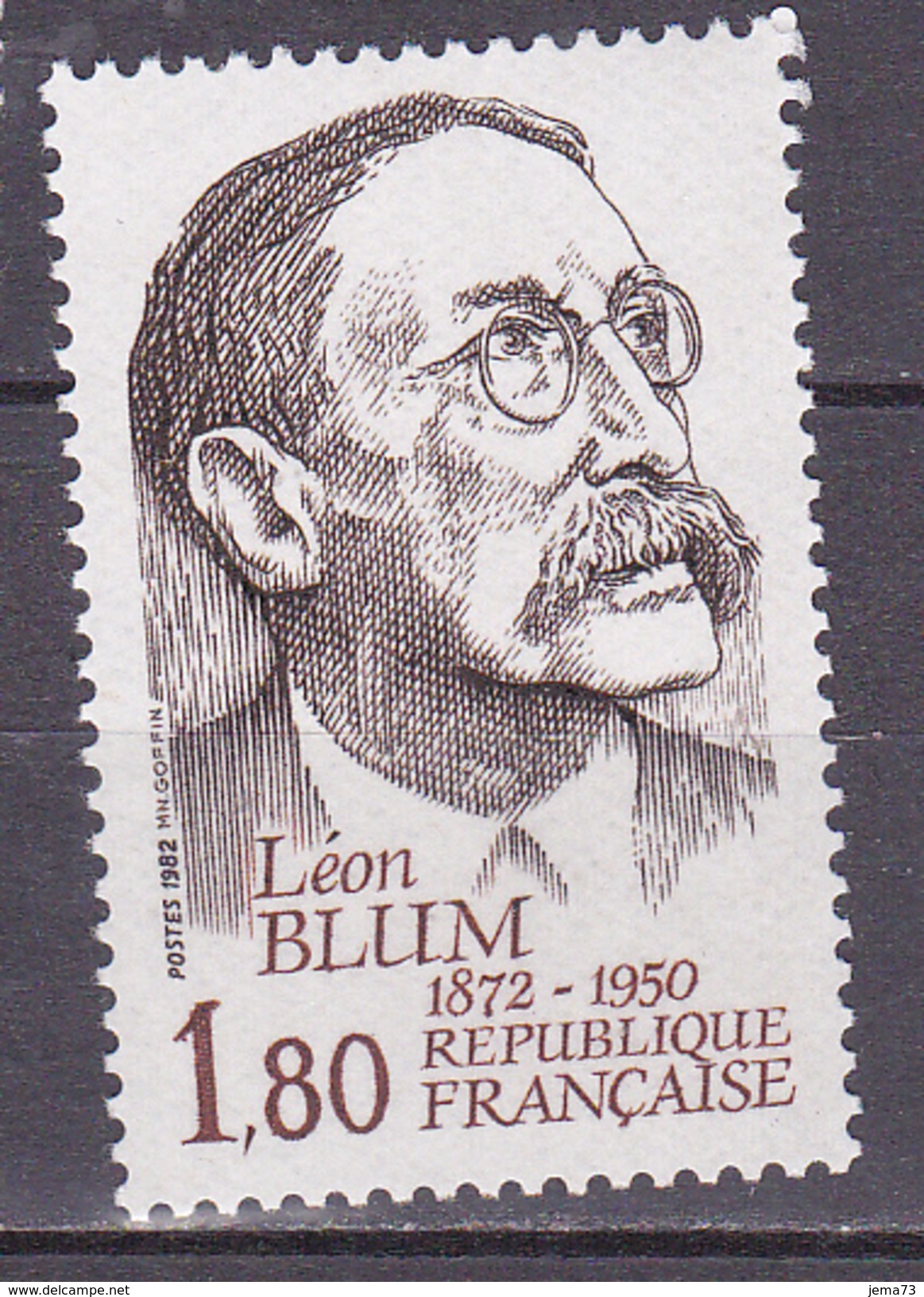 N° 2251 Hommage à Léon Blum Ecrivain Et Homme Politique:Timbre Neuf Sans Charnière - Nuovi