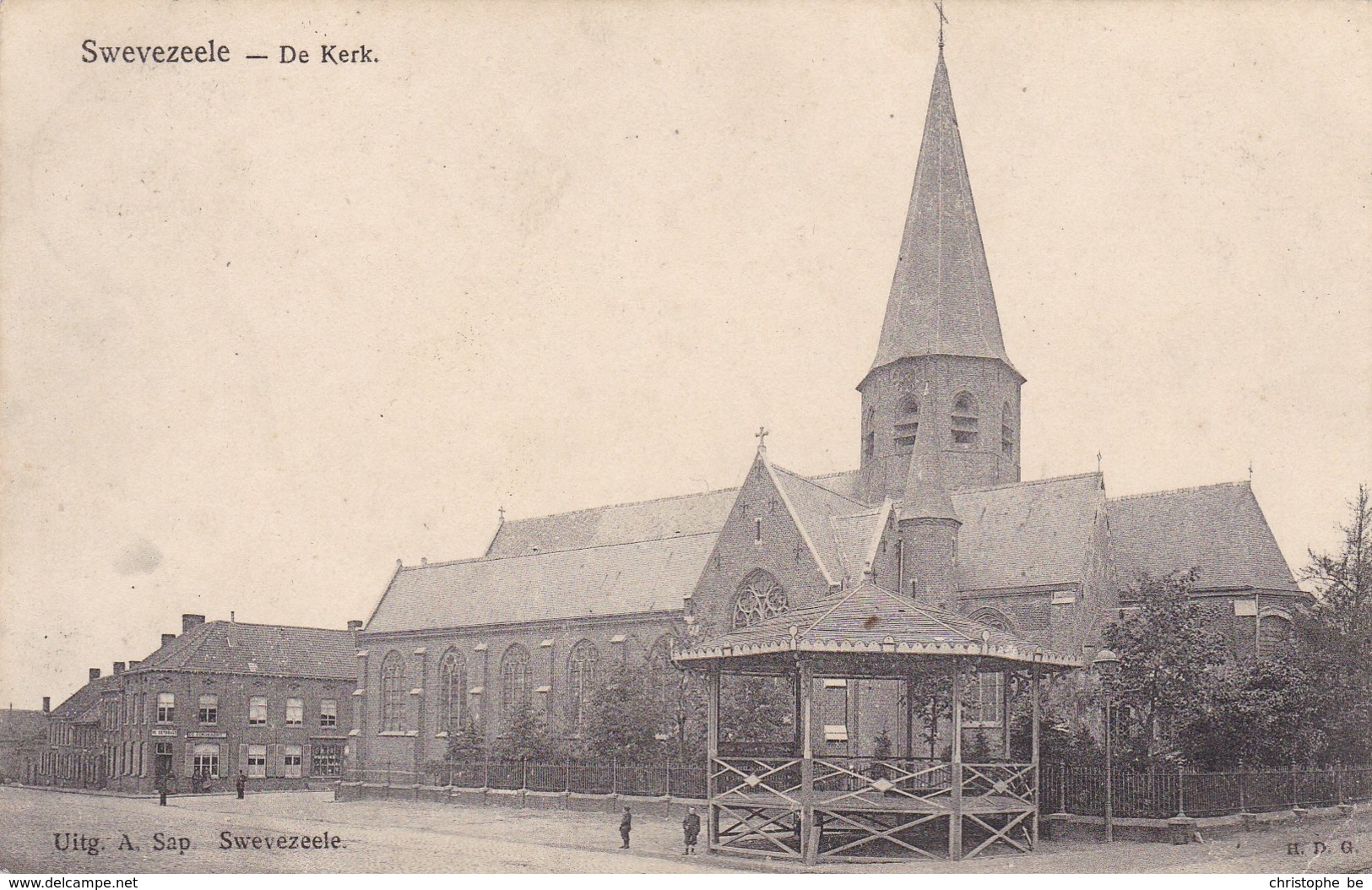 Zwevezele, Swevezeele, De Kerk (pk36572) - Wingene