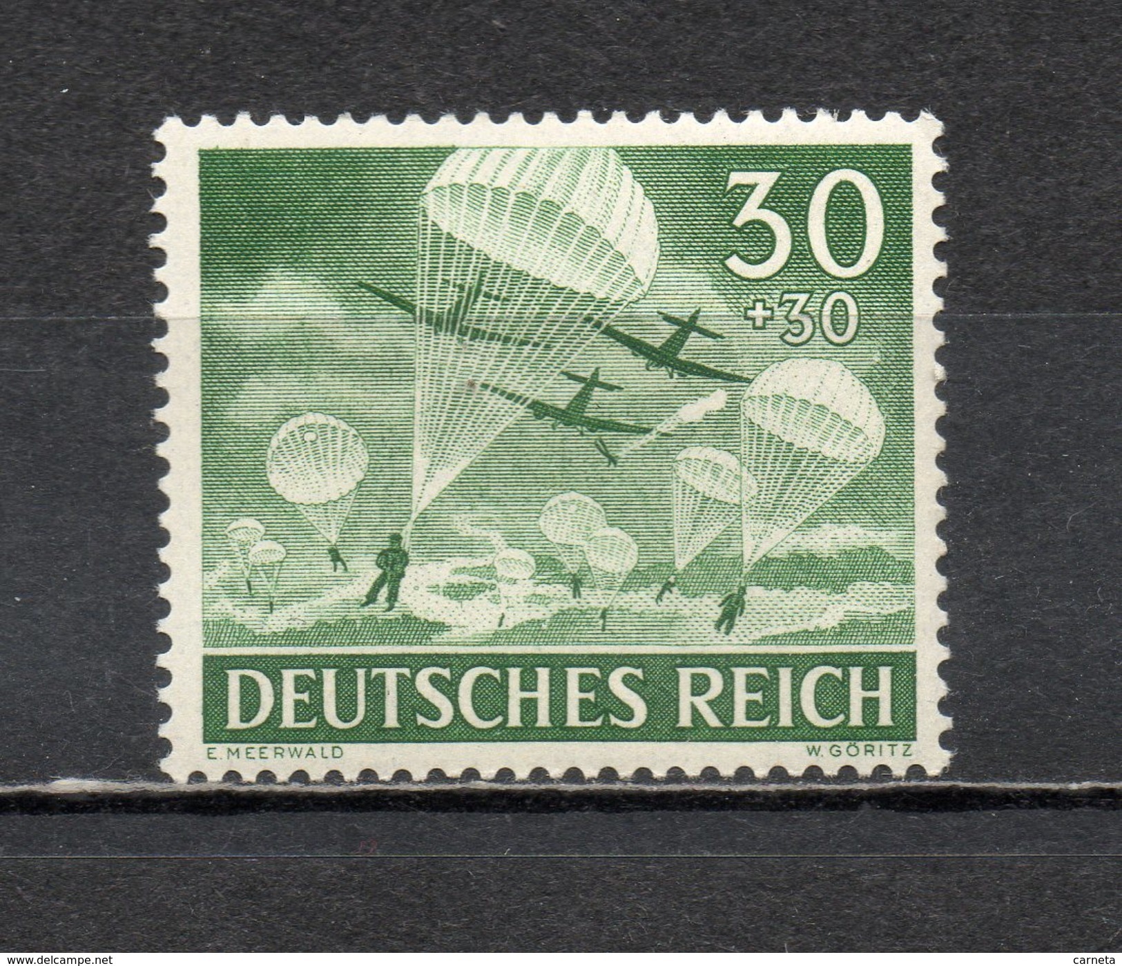 ALLEMAGNE N° 757  NEUF SANS CHARNIERE COTE  3.50&euro;   ARMEE  AVION PARACHUTISTE  GUERRE - Neufs