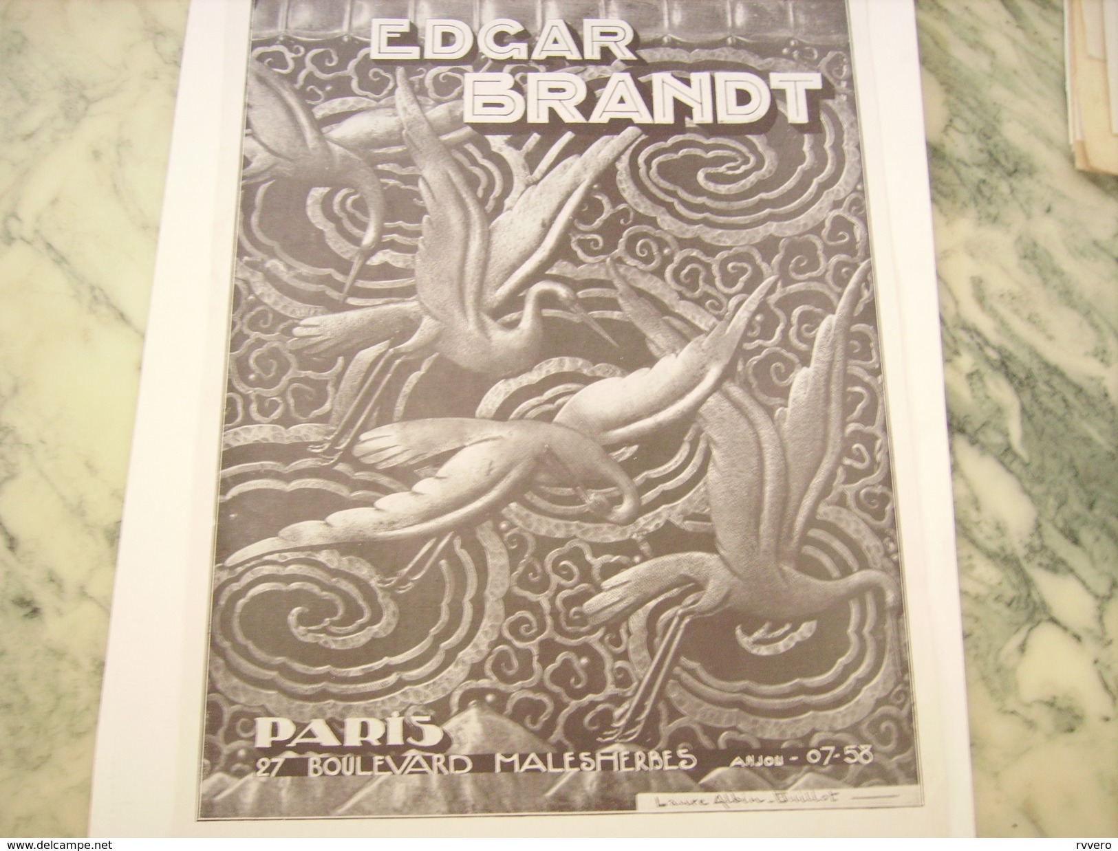 ANCIENNE PUBLICITE MAGASIN EDGAR BRANT 1931 - Posters