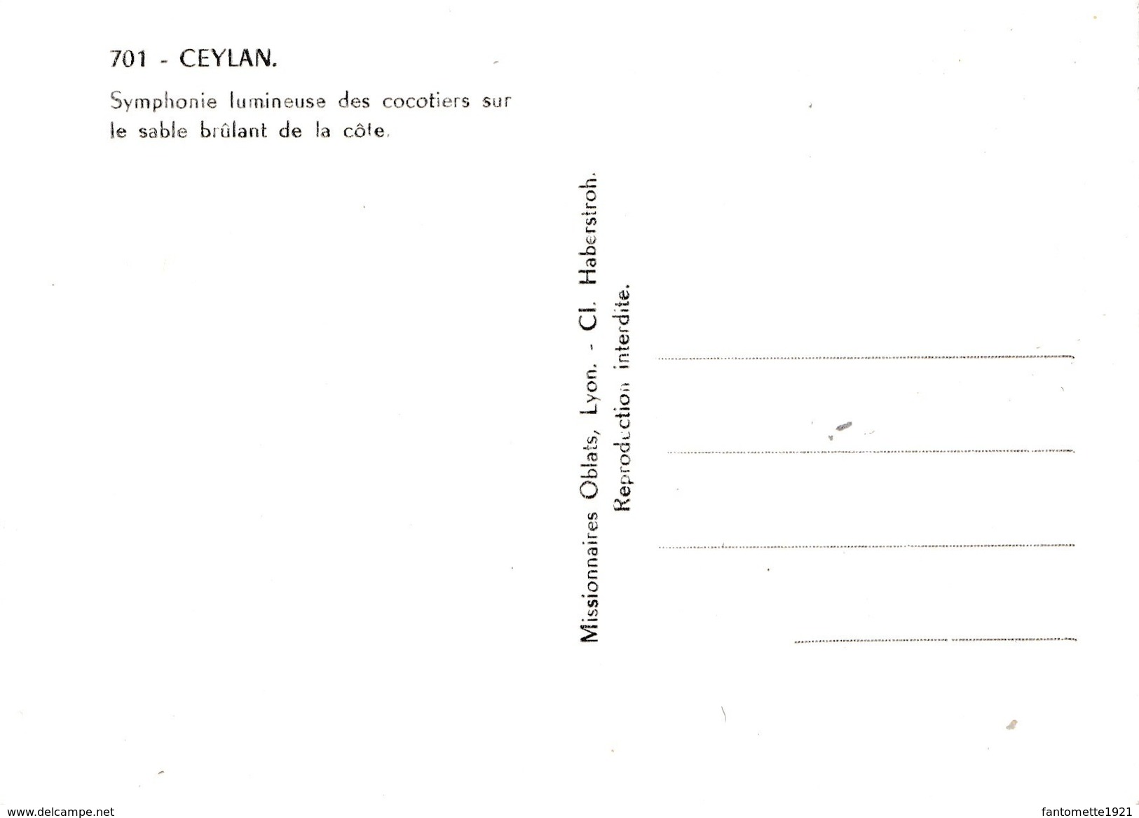 CEYLAN SYMPHONIE DE COCOTIERS  (dil299) - Sri Lanka (Ceilán)