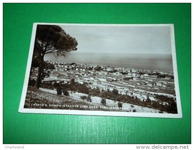 Cartolina Porto San Giorgio - Panorama 1933 - Ascoli Piceno