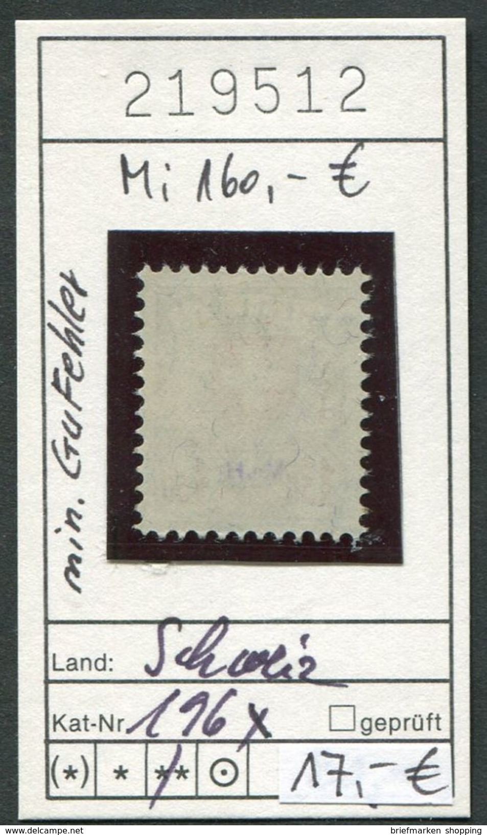 Schweiz - Suisse - Switzerland - Svizzera - Michel 196x Mit Kl. Gummifehler / Gum/gomme Defect. - ** Mnh Neuf Postfris - Ongebruikt