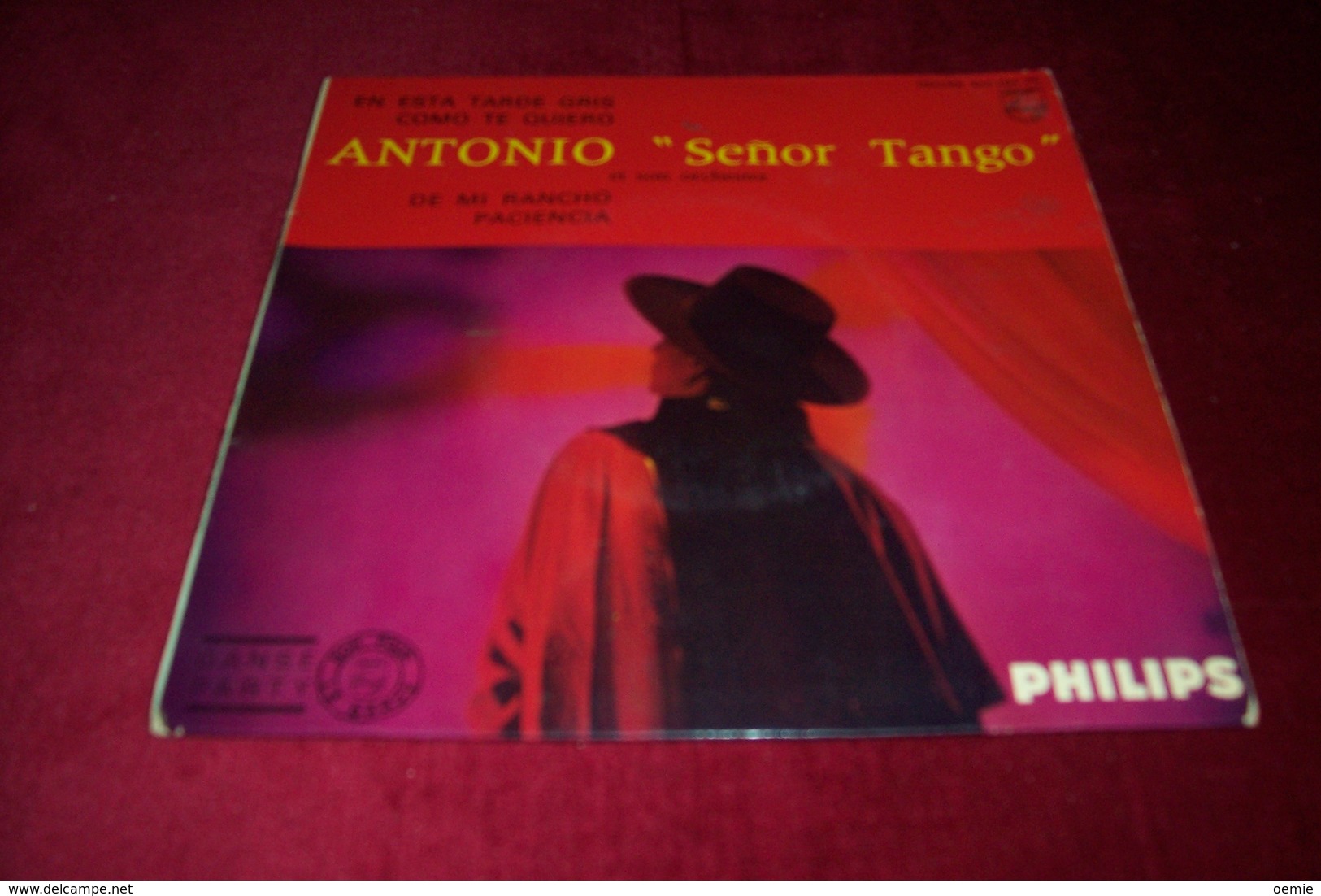 ANTONIO SENOR TANGO  °° EN ESTA TARDE GRIS  / COMO TE QUIERO / DE MI RANCHO / PACIENCIA - Altri - Musica Spagnola