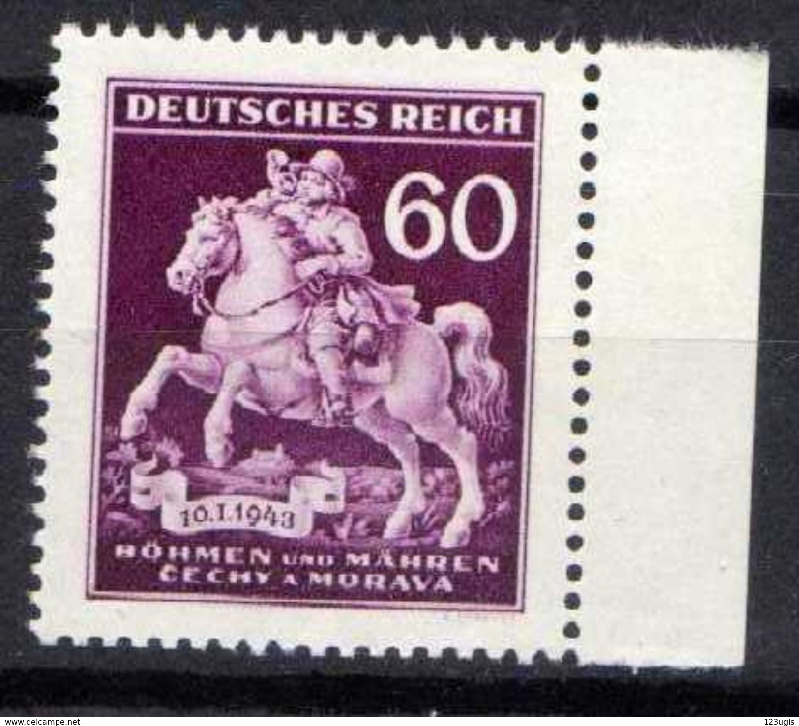 Böhmen Und Mähren 1943 Mi 113 ** [241213III] @ - Unused Stamps