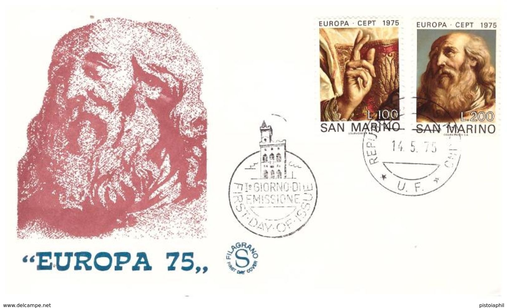 Fdc Filagrano 1975: EUROPA, Non Viaggiata - FDC