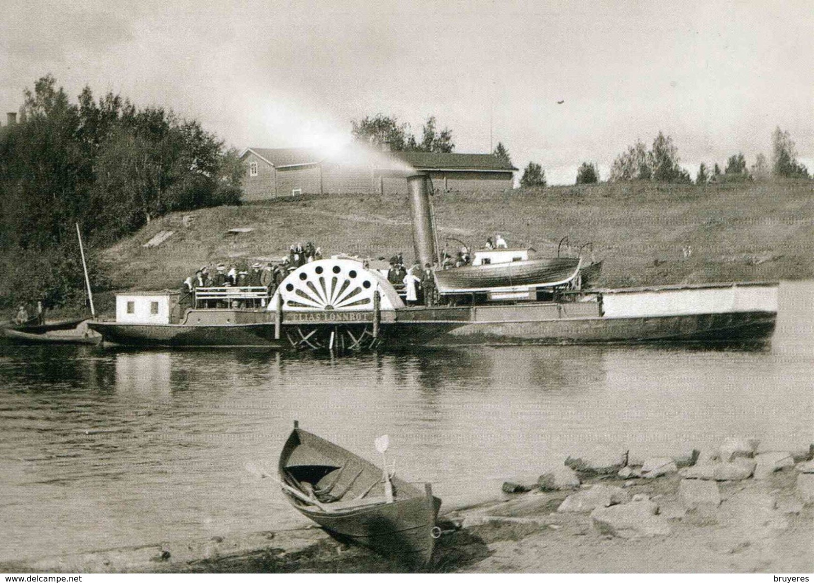 Entier Postal De 2006 Sur Carte Postale Illust. "Bateau à Roues à Aubes Elias Lönnrot " - Entiers Postaux