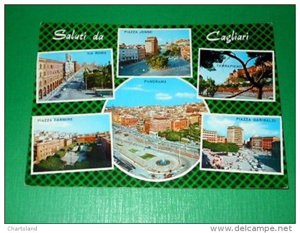 Cartolina Saluti Da Cagliari - Vedute Diverse 1965 - Cagliari