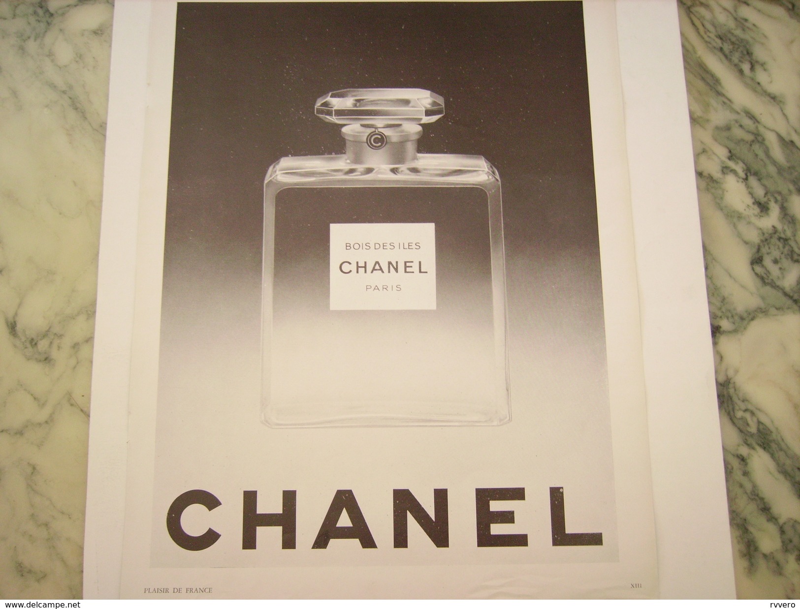 ANCIENNE PUBLICITE PARFUM CHANEL BOIS DES ILES 1951 - Zonder Classificatie