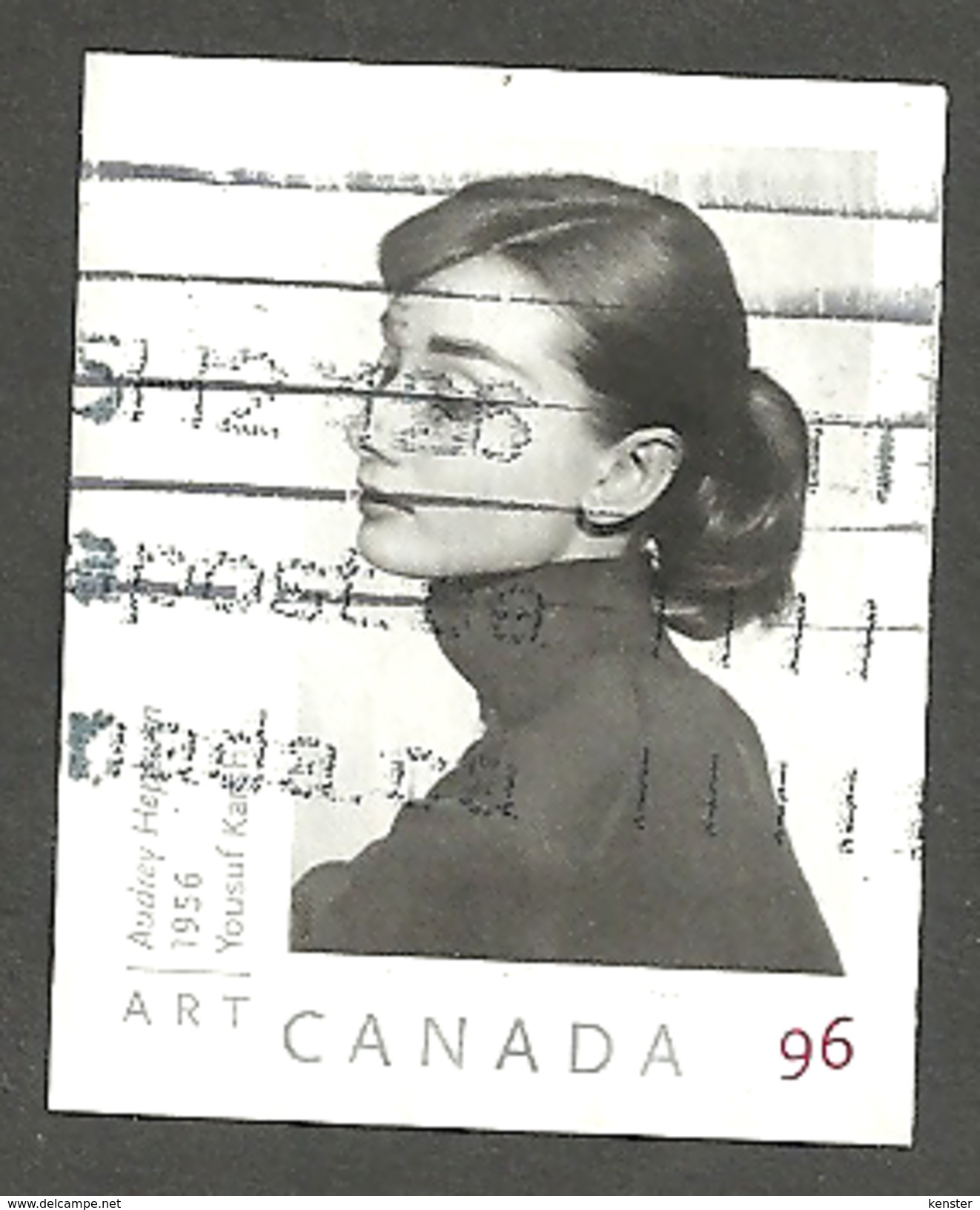 Sc. # 2272 Art Canada, Yousef Karst, Audrey Hepburn U.S. Rate Single 2006 Used K381 - Oblitérés