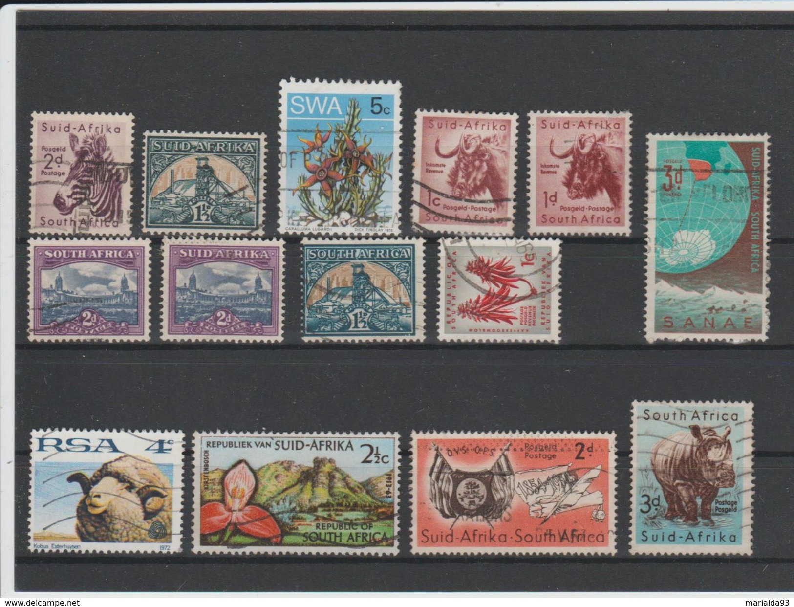 AFRIQUE DU SUD - LOT DE TIMBRES OBLITERES - Colecciones & Series