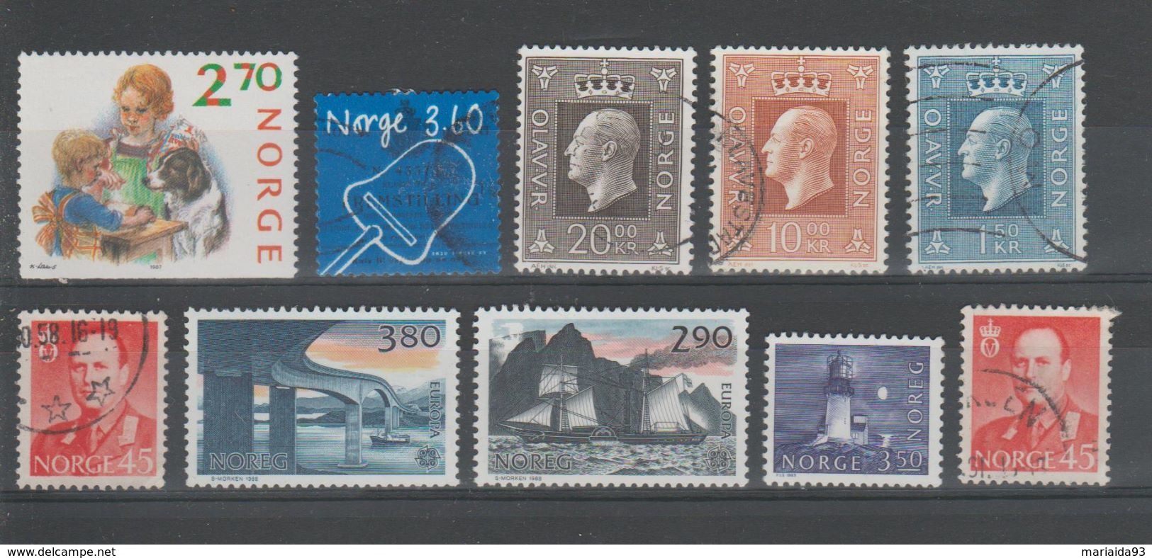 NORVEGE - LOT DE TIMBRES - Verzamelingen