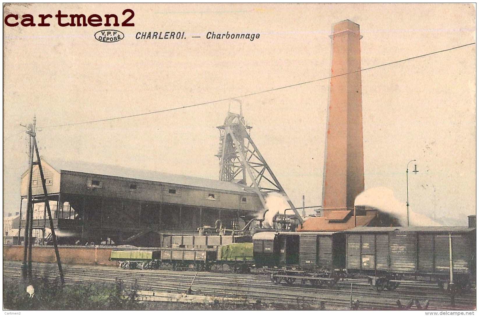 CHARLEROI CHARBONNAGE USINE INDUSTRIE MINE CHARBON BELGIQUE - Charleroi