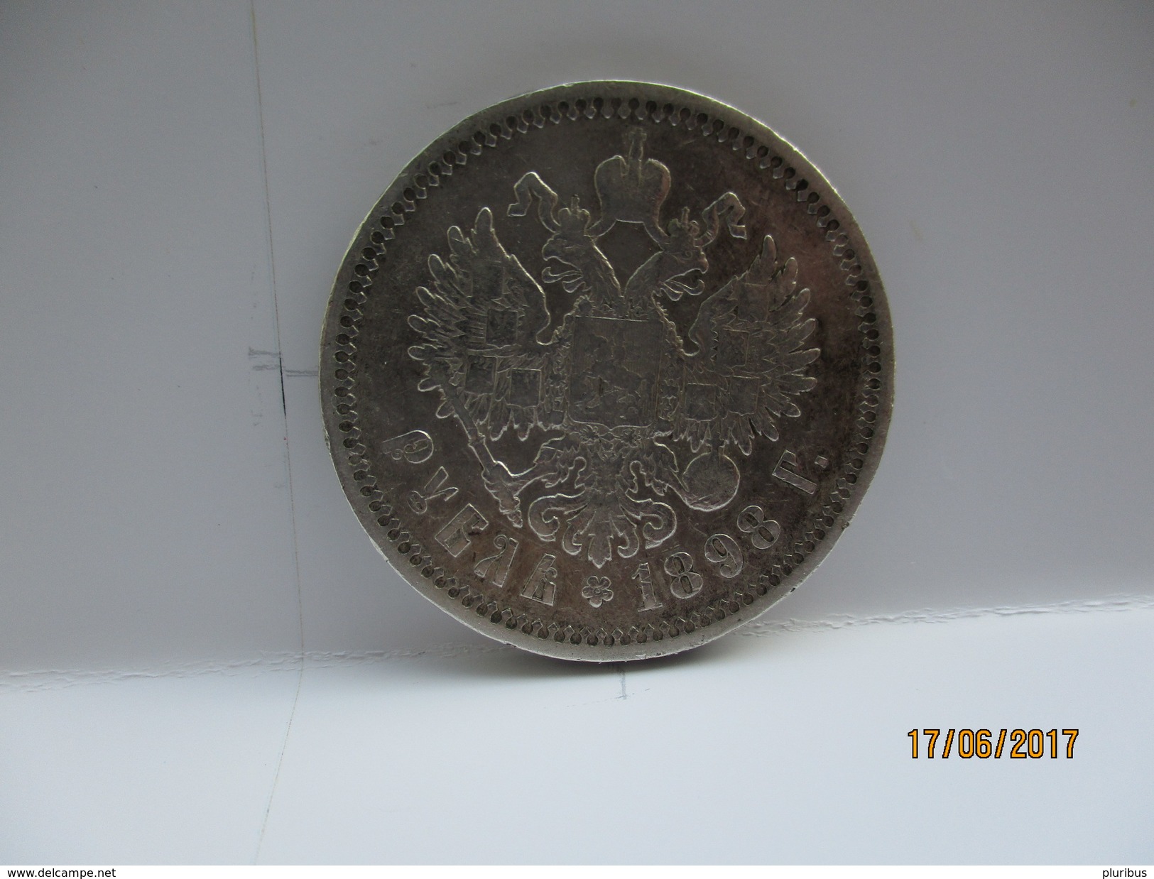 IMPERIAL RUSSIA , 1898 AG SILVER ROUBLE RUBLE    ,  0 - Rusia