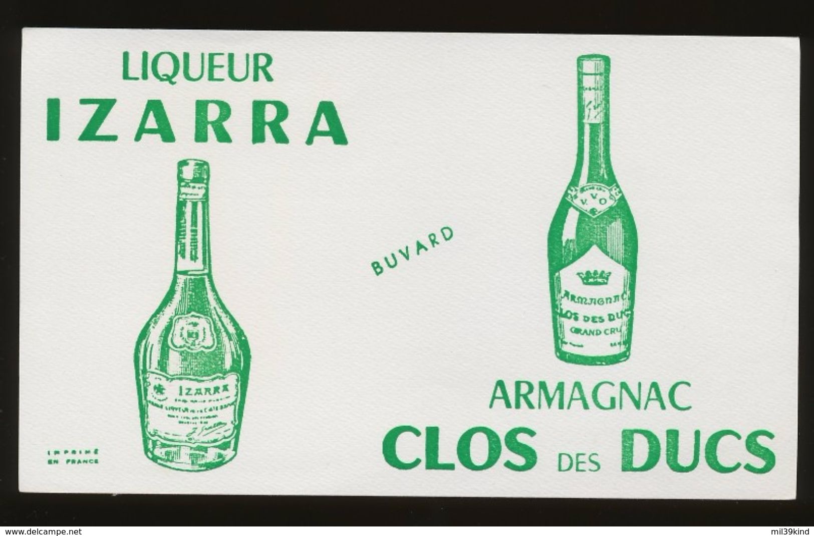 Buvard - Liqueur IZARRA - Armagnac CLOS Des DUCS - I