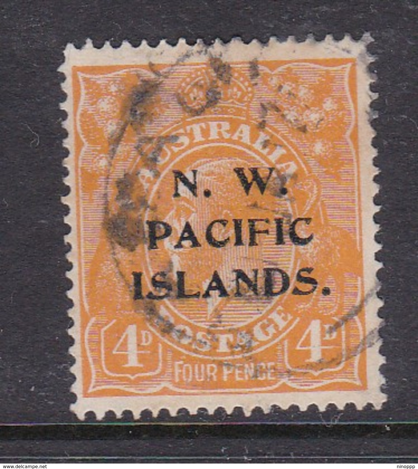 New Guinea SG 104 1919 KGV 4d Yellow-orange Used - Papua New Guinea