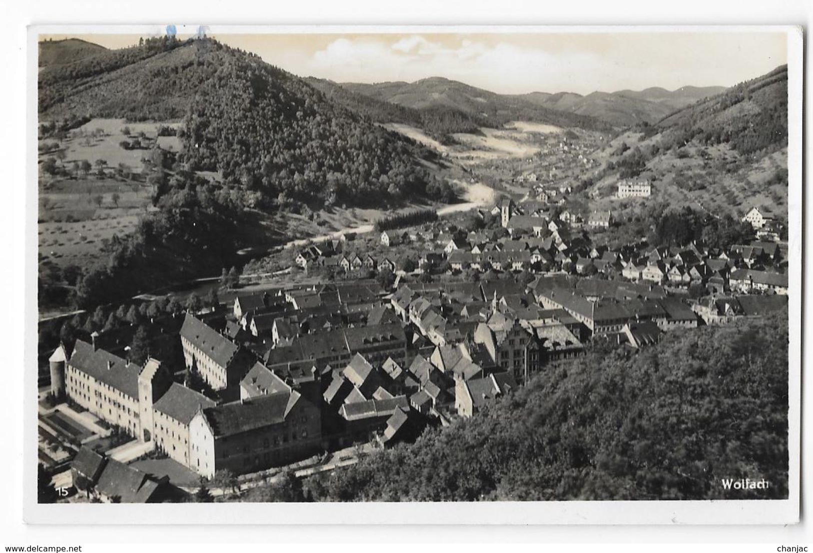 Cpsm: ALLEMAGNE - LUFTKURORT WOLFACH - Schwarzwald - Blick Vom Käpflefelsen 1945  N° 1867/40 - Wolfach