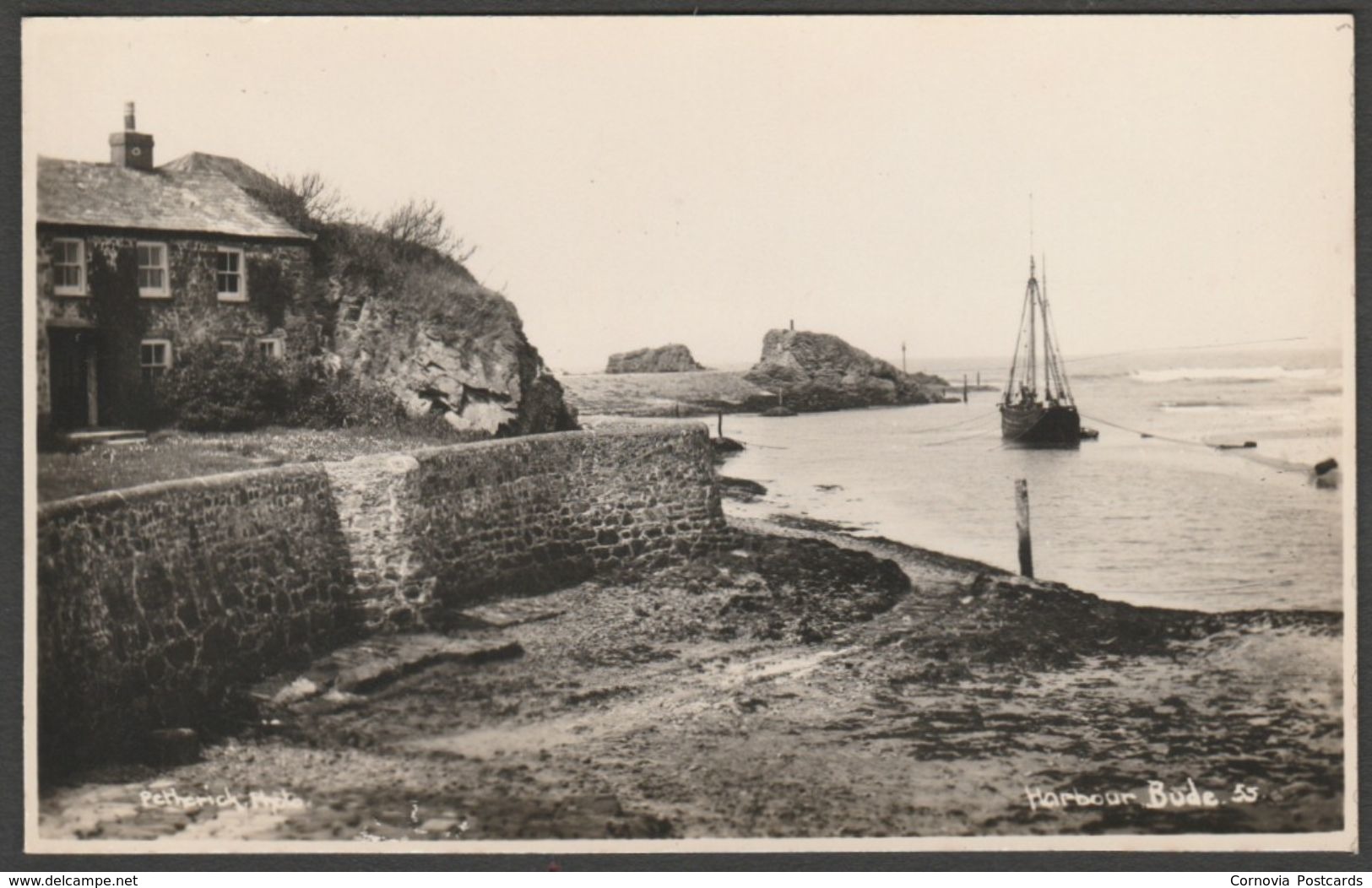 Harbour, Bude, Cornwall, C.1940 - Petherick RP Postcard - Other & Unclassified