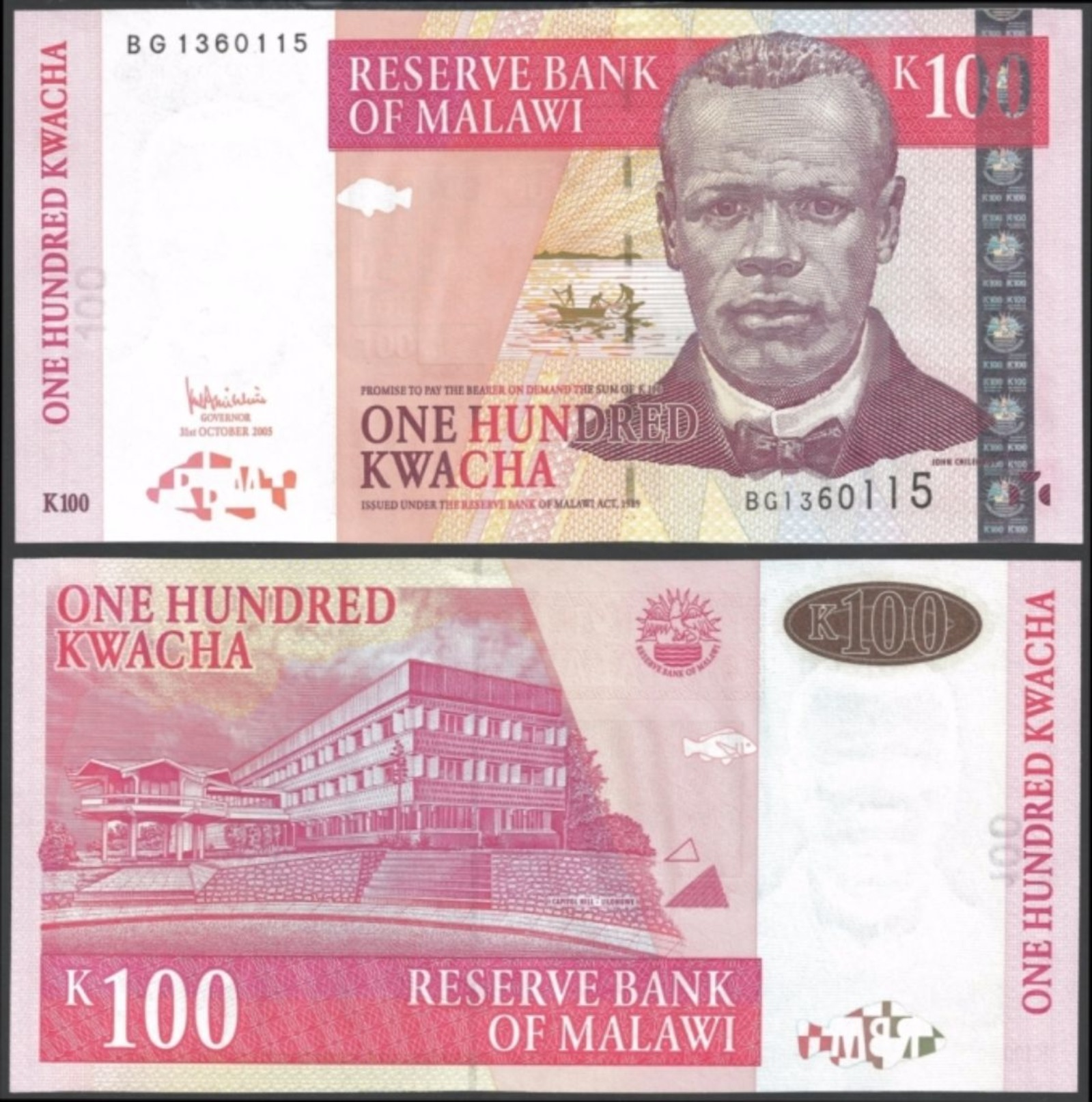 Malawi 100 KWACHA 2005 P 54a UNC - Malawi