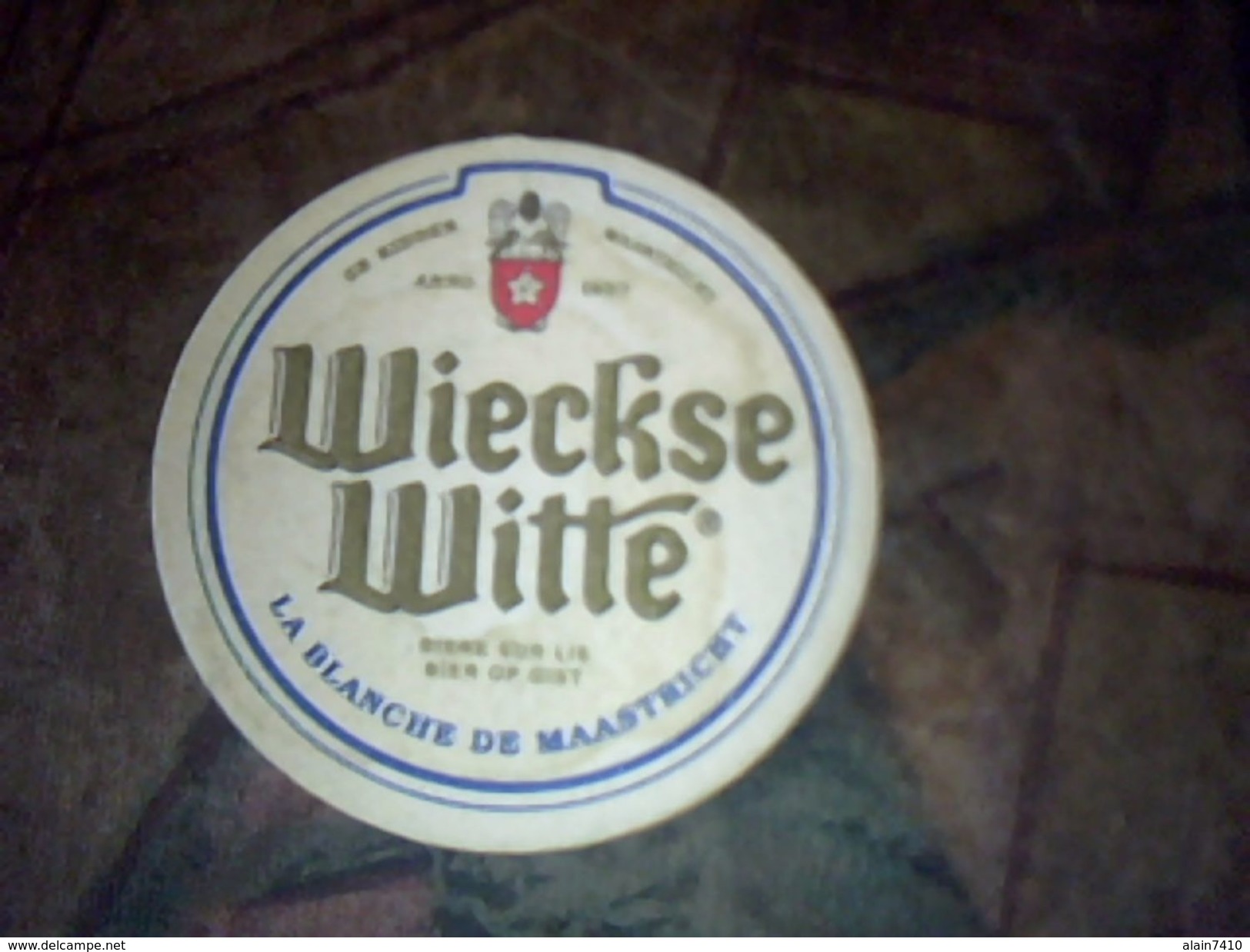 Belgique Sous Bock Bière  Wieckse  Witte 2 Cuvees  Bière Blanche Et Bière Sur Lie - Portavasos