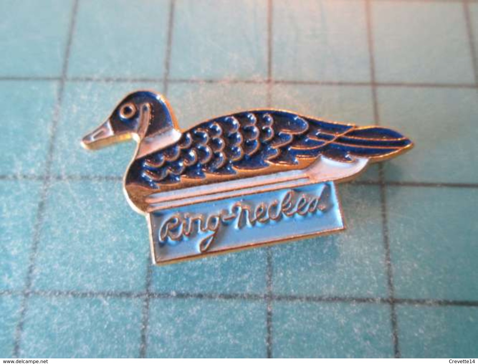 Pin1016a Pin's Pins / ANIMAUX OISEAU CANARD RING-NECKLED , Belle Qualité !!!    Marquage Au Dos : --- - Animals