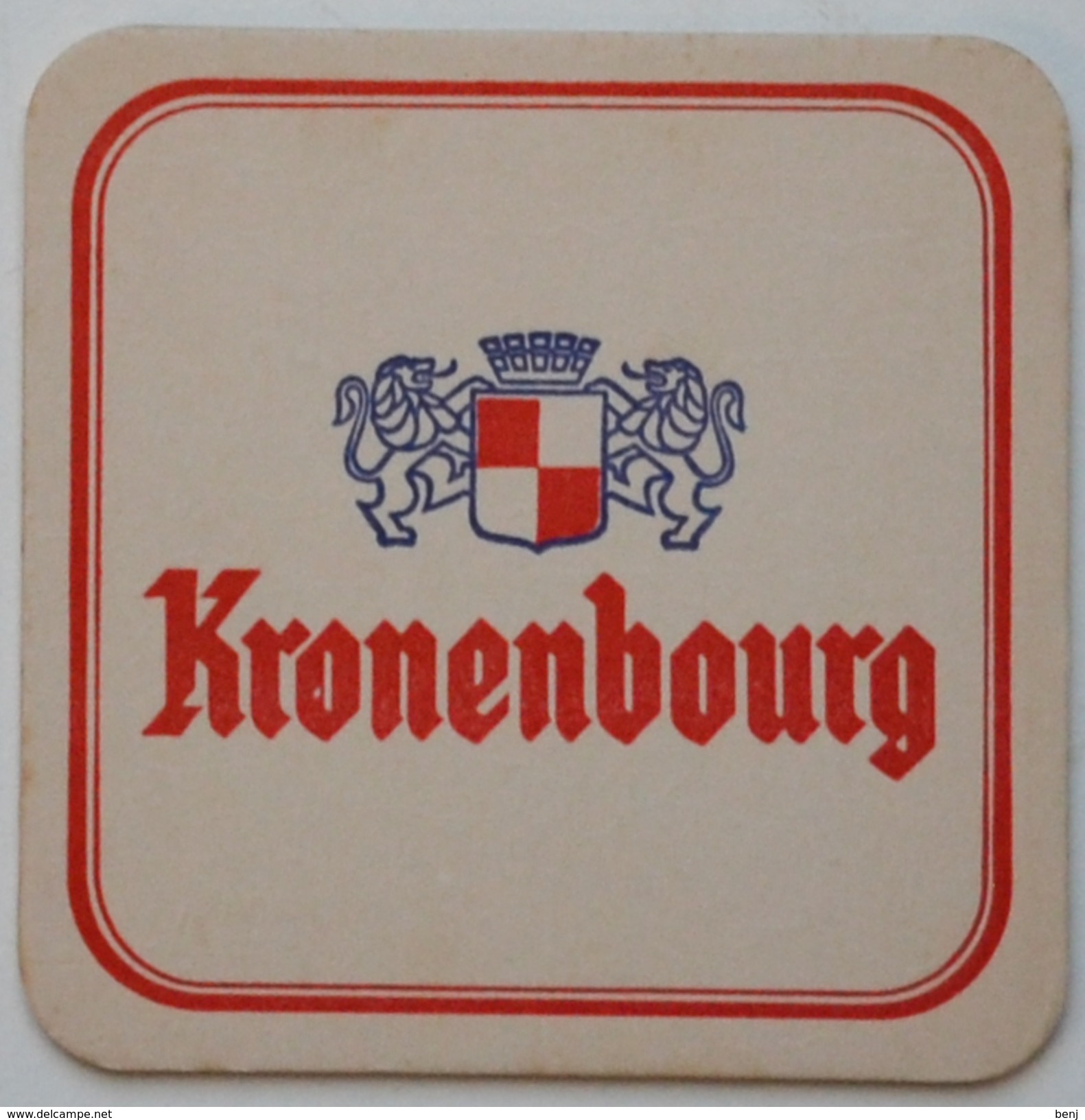 Sous-bock 1664 KRONENBOURG (lions) Bierdeckel Bierviltje Coaster (CX) - Sous-bocks