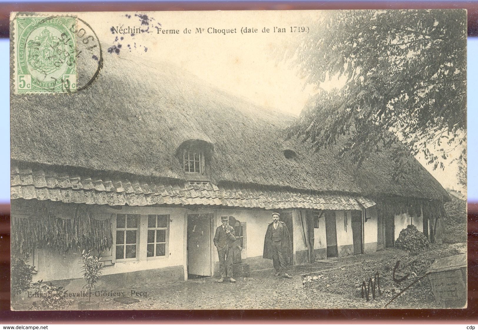 Cpa Néchin   Ferme  1906 - Estaimpuis