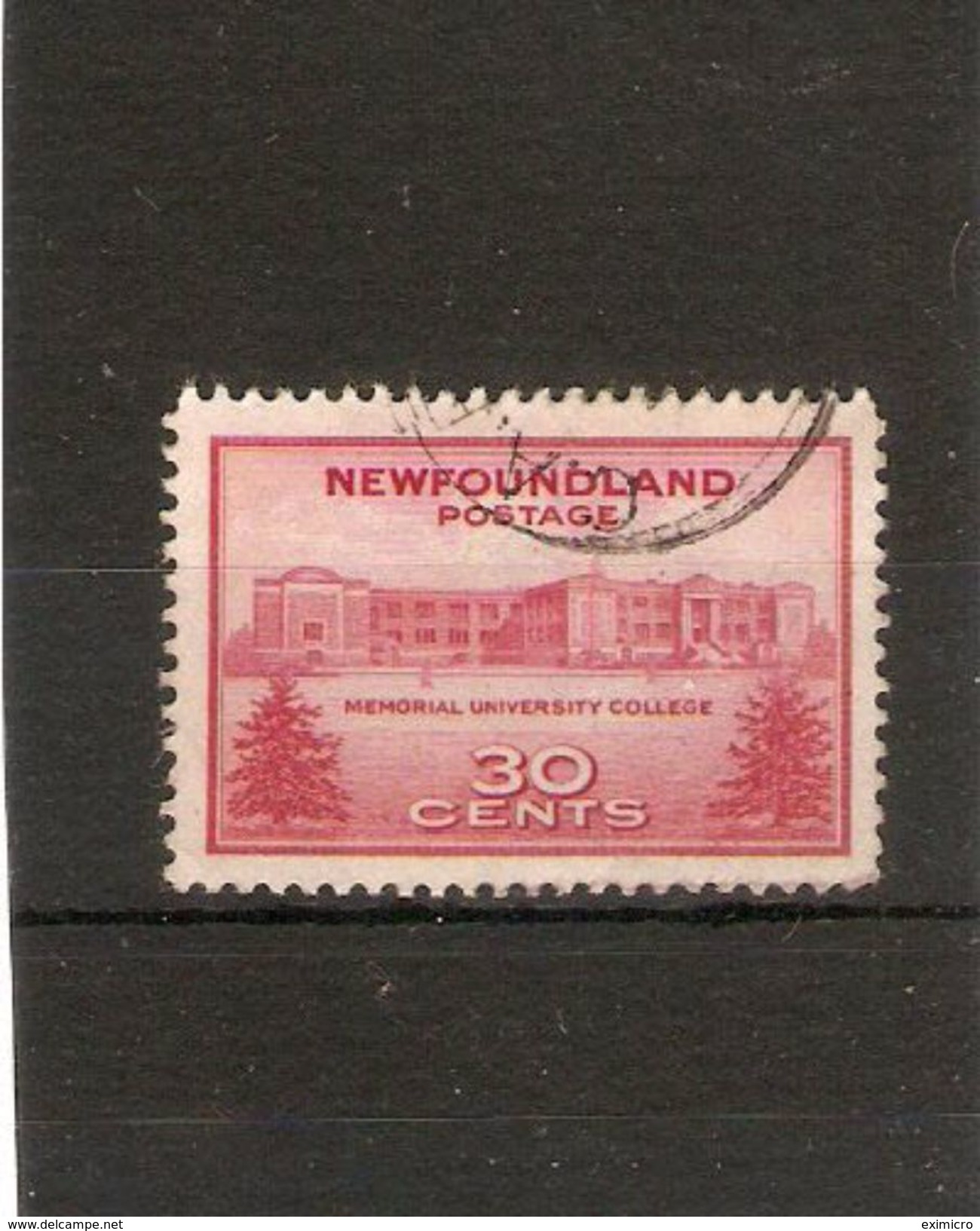 NEWFOUNDLAND 1943 30c SG 290  FINE USED Cat £5.50 - 1908-1947