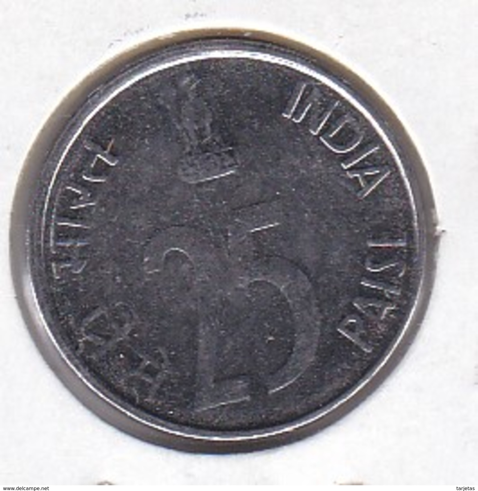 MONEDA DE LA INDIA DE 25 PAISE DEL AÑO 1999 CON UN RINOCERONTE (RHINO) (COIN) SIN CIRCULAR-UNCIRCULATED - India