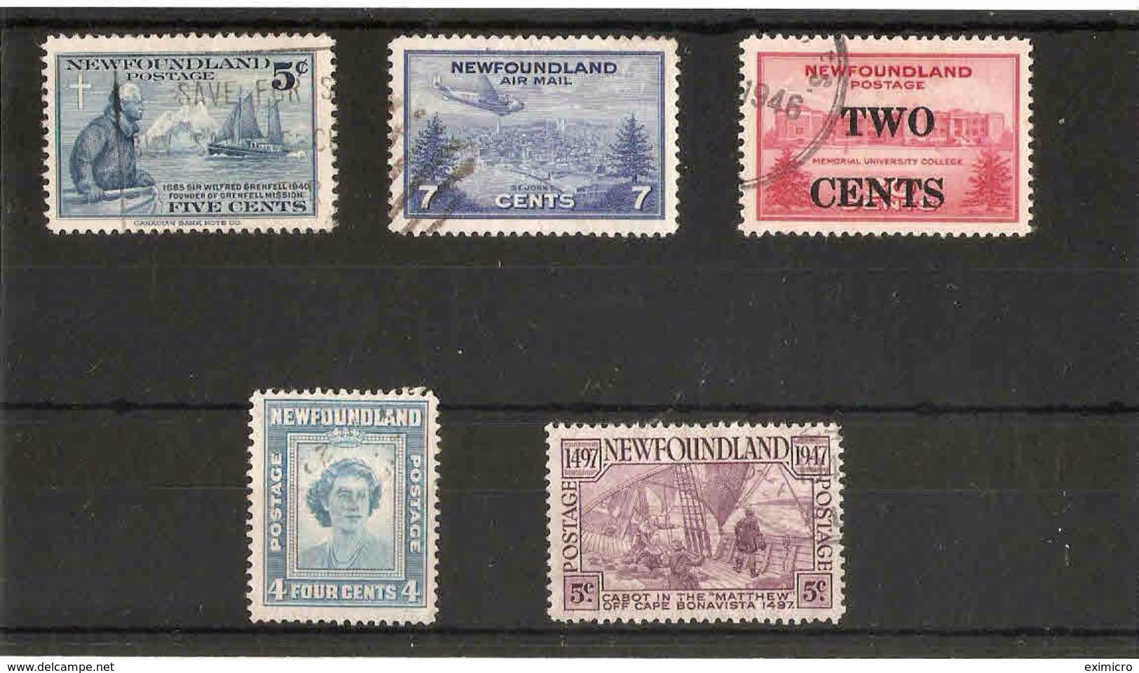 NEWFOUNDLAND 1941 - 1947 SETS FINE USED Cat £7.25 - 1908-1947